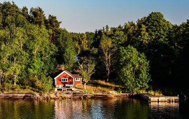 Obraz premium Summer house in the Stockholm archipelago 