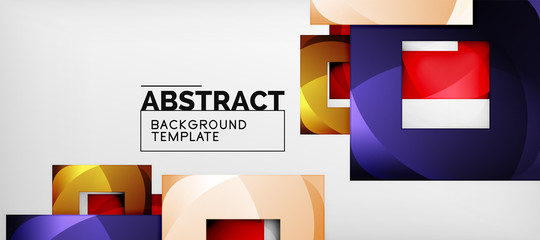 Abstract squares geometric background can be used in cover design, book design, website background