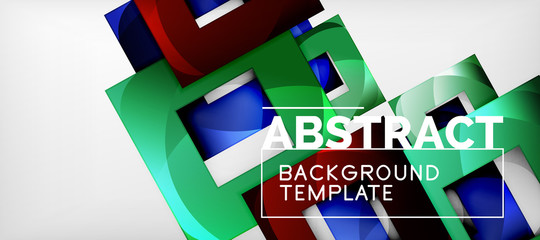 Abstract squares geometric background can be used in cover design, book design, website background