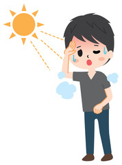 Heat stroke young person