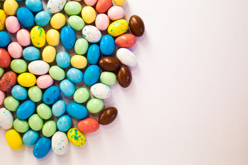 Fototapeta na wymiar Tasty colorful candies background.