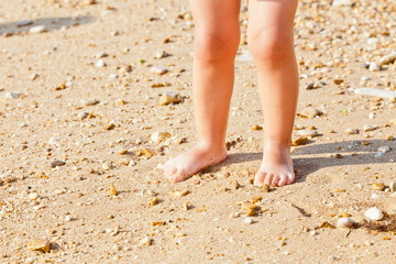 feet on the beach