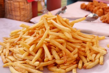French fries at street food