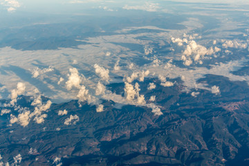 Obraz premium Clouds sky looking from the plane