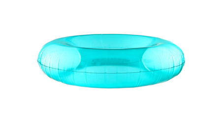 Inflatable ring on white background