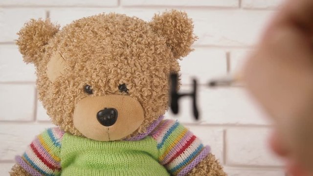 Abandoned toy. Child abuse. Kidnapping. The bear cub asks for help.