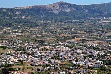 View of the city in the valley