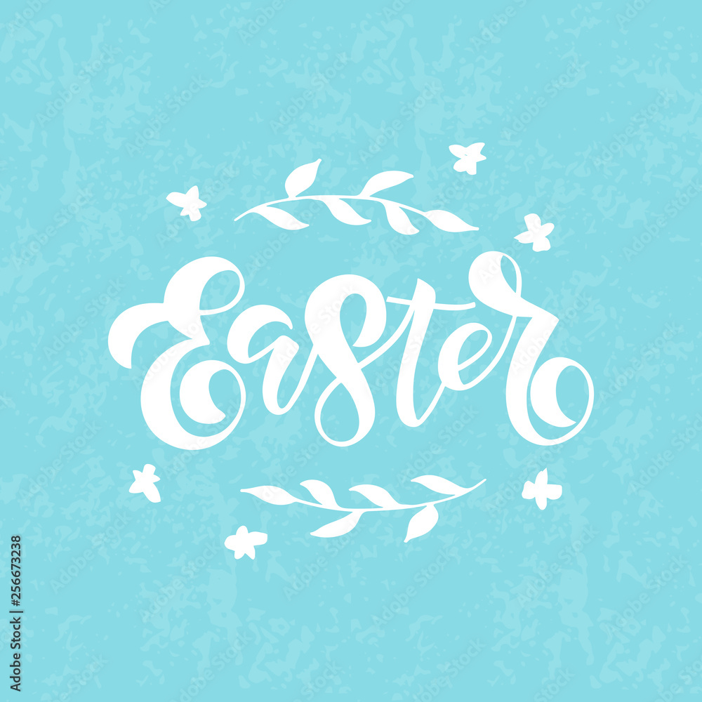 Wall mural Easter celebration lettering