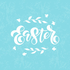 Fototapeta na wymiar Easter celebration lettering