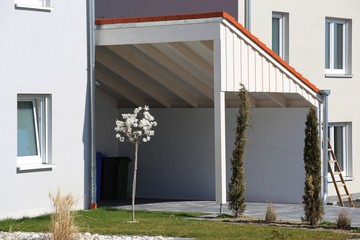 Modern high-quality carport