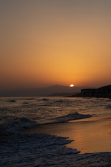 Atardecer en la playa