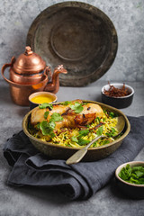 Biryani chicken with basmati rice