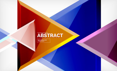 Tech futuristic geometric 3d shapes, minimal abstract background