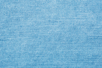 Blue fabric structure. Flat canvas closeup macro pattern background.