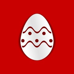 Easter Egg. Template for laser cutting, wood carving, paper cut and printing. 