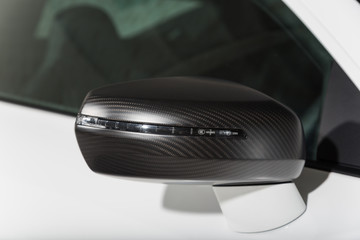 Carbon fibre car mirror cap
