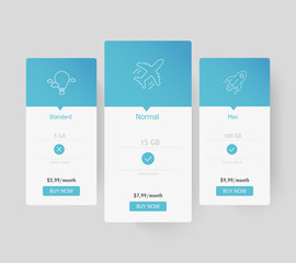 Beautiful template for price table