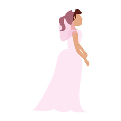 Wedding bride cartoon