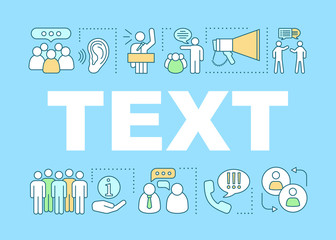 Oratory skill word concepts banner