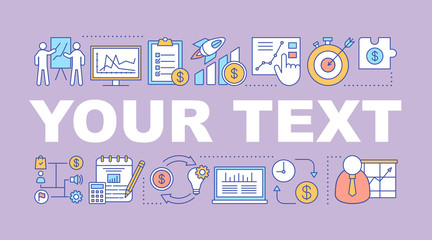 Business development word concepts banner