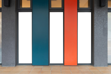 Shop Boutique Store Front with Big Window and Place for Name