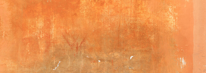 Yellow color, painted and faded wall texture grunge background