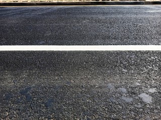 Fototapeta premium droga asfaltowa z liniami