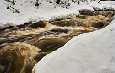 Fast flowing river