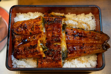 Amazing eel grilled rice bowl
