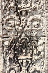 Angkor Wat Wall and Sculpture Texture