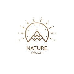 Logo mountain landscape