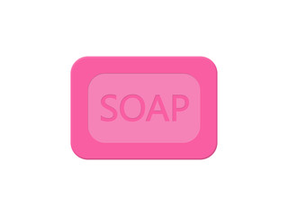 Pink bar of soap 