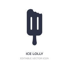 ice lolly icon on white background. Simple element illustration from Food concept.