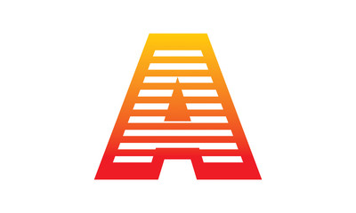 color line font logo