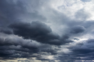 dramatic rainy clouds