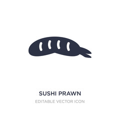 sushi prawn icon on white background. Simple element illustration from Food concept.