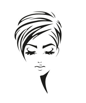 recommend clip art: Girl with Bouffant Hairstyle lady, people