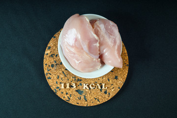 calorie calculator chicken breast 113 kcal 100 grams diet