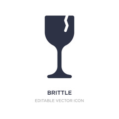 brittle icon on white background. Simple element illustration from Food and restaurant concept.