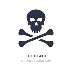 the death icon on white background. Simple element illustration from General concept.