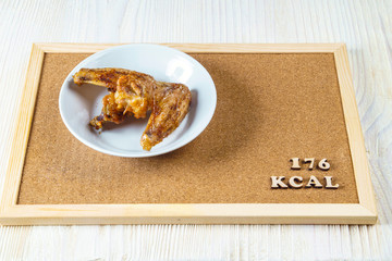 calories calculator chicken wings grill 176 kcal 100 grams diet