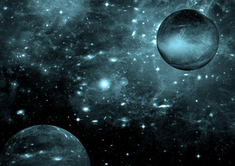 galaxy in a free space