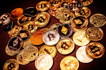 Pile of Cryptocurrencies