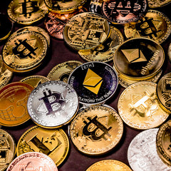 Pile of Cryptocurrencies