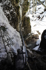 Canyon Jánošíkove diery in Malá Fatra mountains, Slovakia