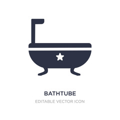 bathtube icon on white background. Simple element illustration from Holidays concept.