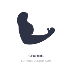 strong icon on white background. Simple element illustration from Medical concept.