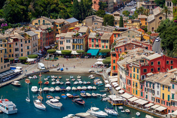 Portofino. Aerial view of the city.