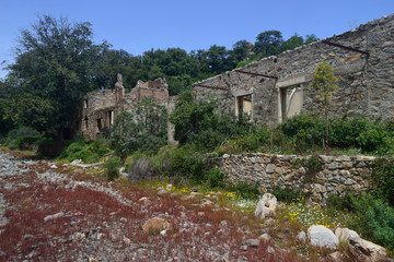 Fototapeta na wymiar Miniera abbandonata di Baccu Locci