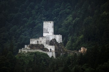 Fototapeta na wymiar Historical Zilkale Castle.rize turkey